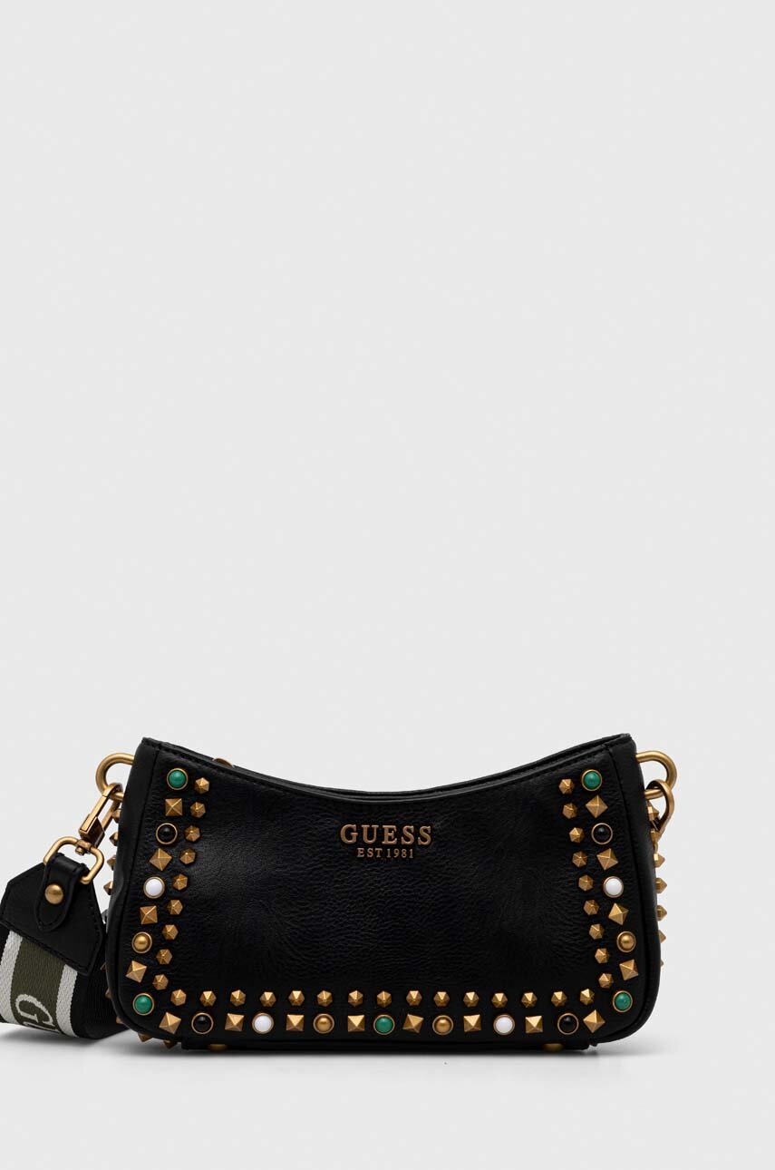 

Чанта Guess в черно, Черен