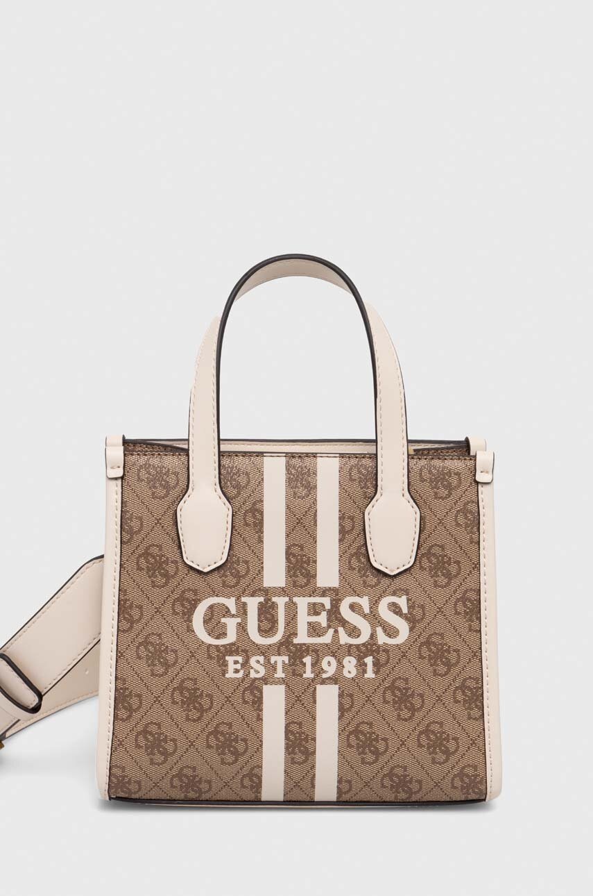 

Сумочка Guess колір бежевий