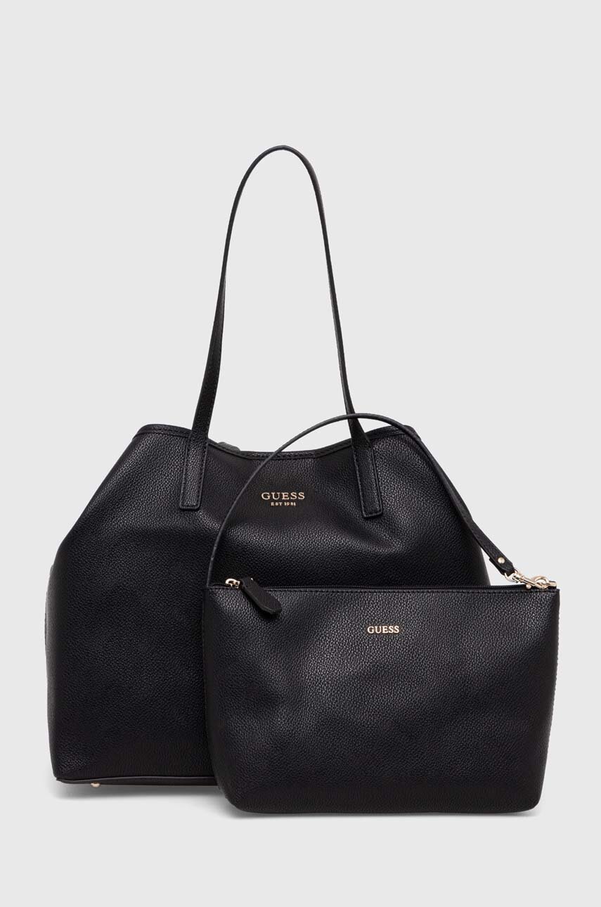

Чанта Guess в черно, Черен
