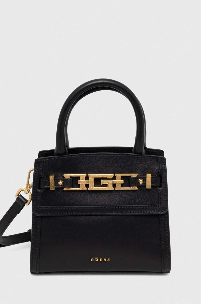 

Кожаная сумочка Guess цвет чёрный