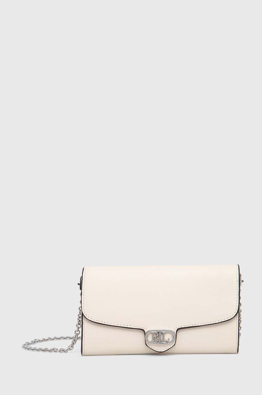

Кожен клъч Lauren Ralph Lauren в бежово 431902100, Бежов