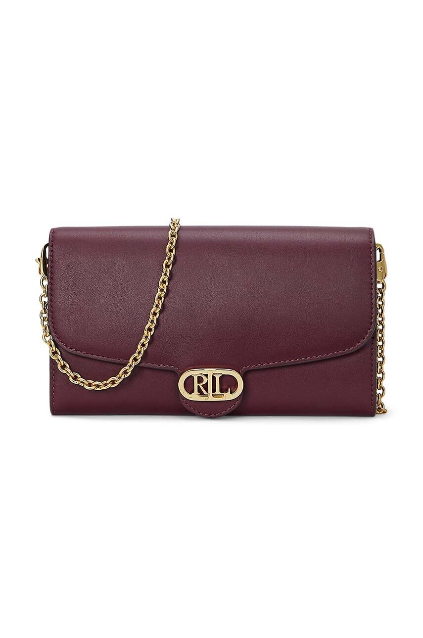 

Кожен клъч Lauren Ralph Lauren в черно 431902100, Червен