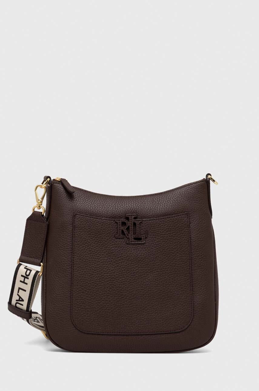 

Кожаная сумочка Lauren Ralph Lauren цвет чёрный