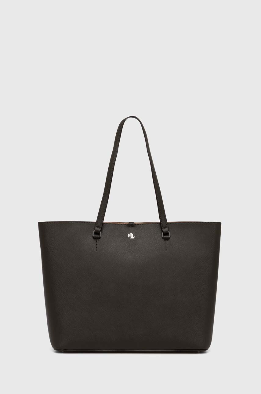 

Кожена чанта Lauren Ralph Lauren в черно 431911655, Зелен