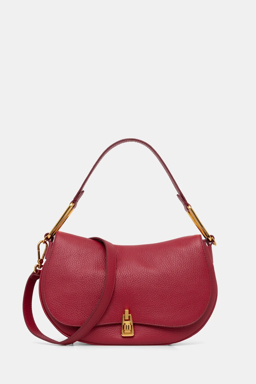 Coccinelle geantă de piele Magie culoarea bordo