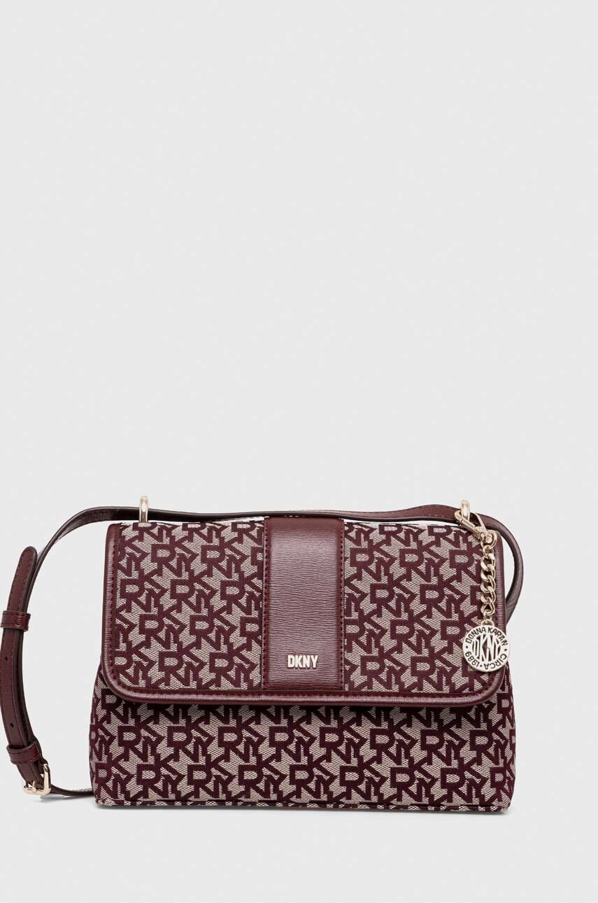 Dkny poseta culoarea bordo