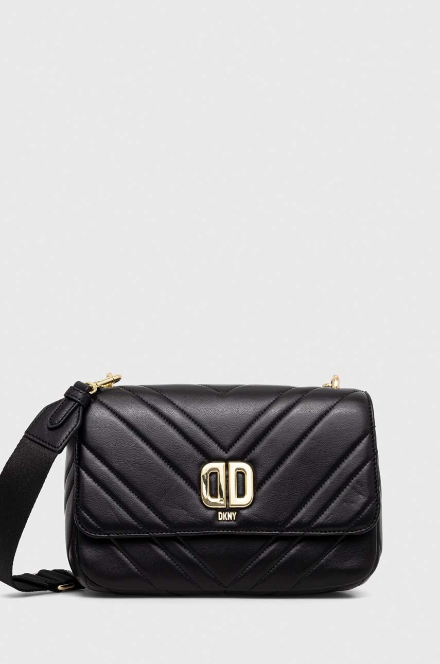 

Шкіряна сумочка Dkny колір чорний