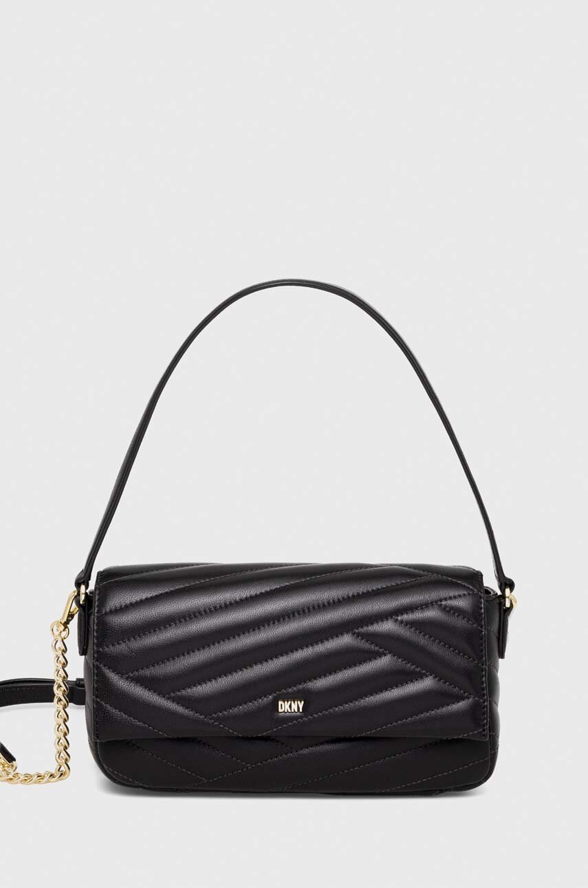 

Шкіряна сумочка Dkny колір чорний