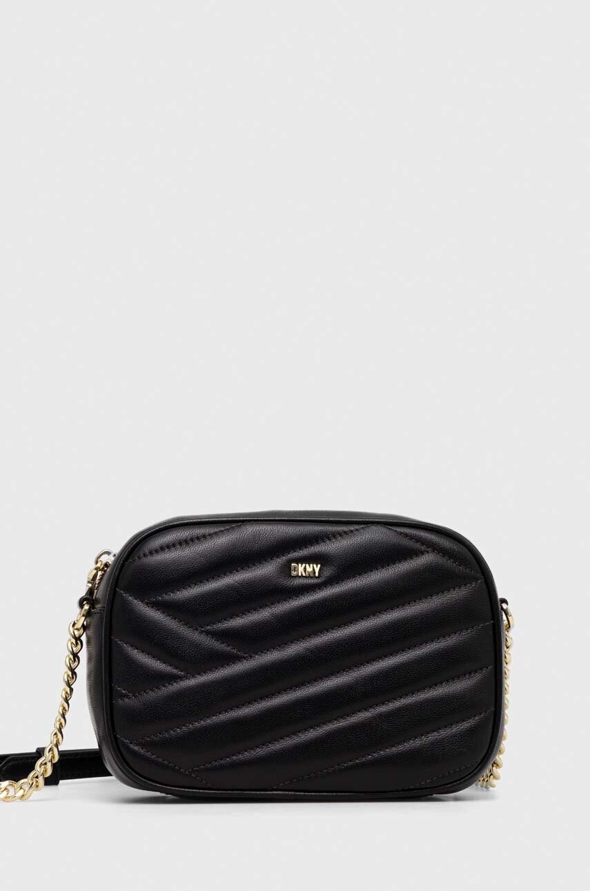 

Шкіряна сумочка Dkny колір чорний