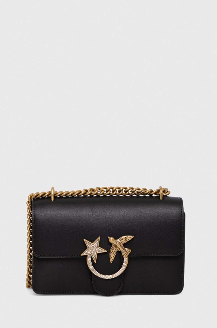 

Кожаная сумочка Pinko цвет чёрный