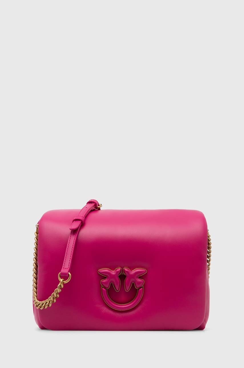 

Кожена чанта Pinko в розово 101585.A10F, Розов
