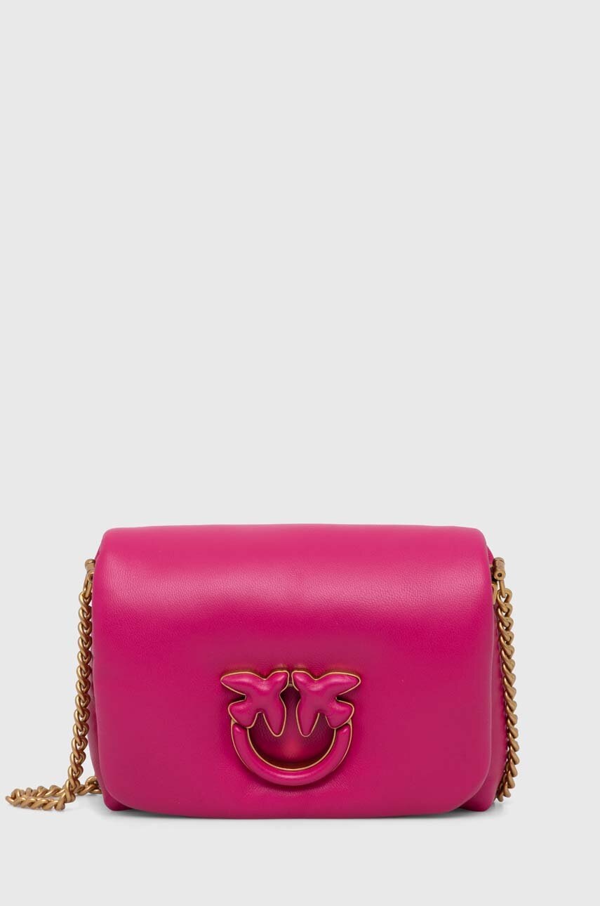 

Кожена чанта Pinko в розово 101584.A10F, Розов