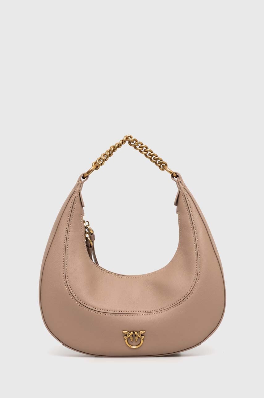

Кожаная сумочка Pinko цвет бежевый