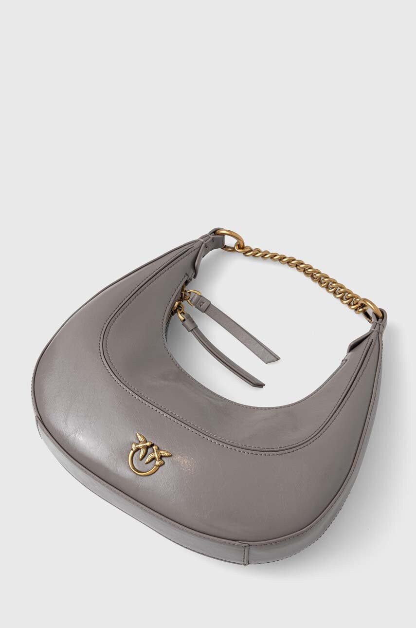 

Кожена чанта Pinko в сиво 101433.A106, Сив