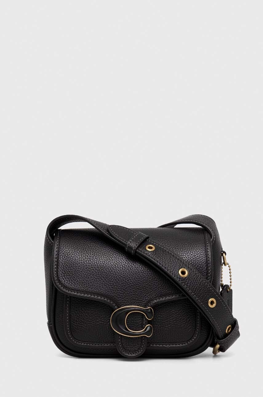 

Кожаная сумочка Coach цвет чёрный