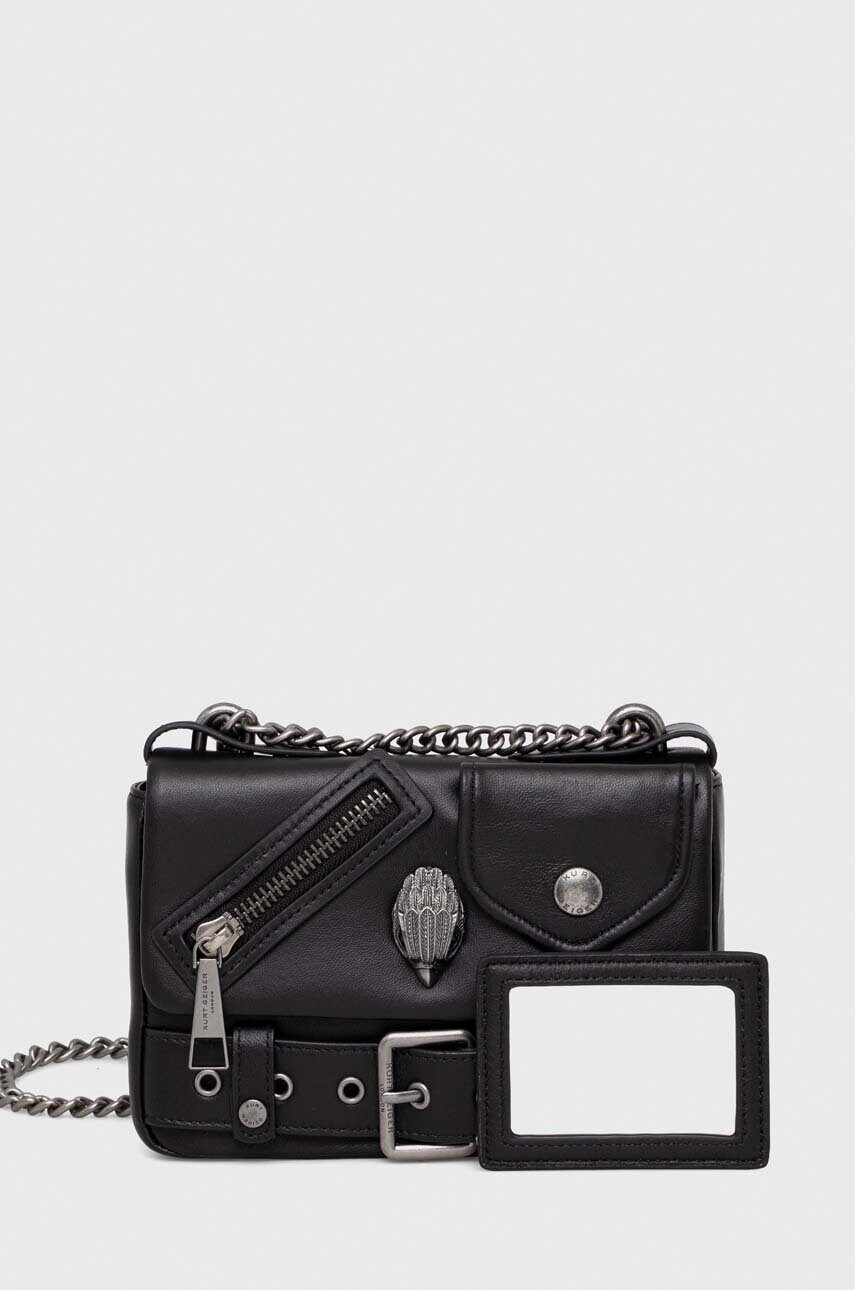 

Кожаная сумочка Kurt Geiger London цвет чёрный