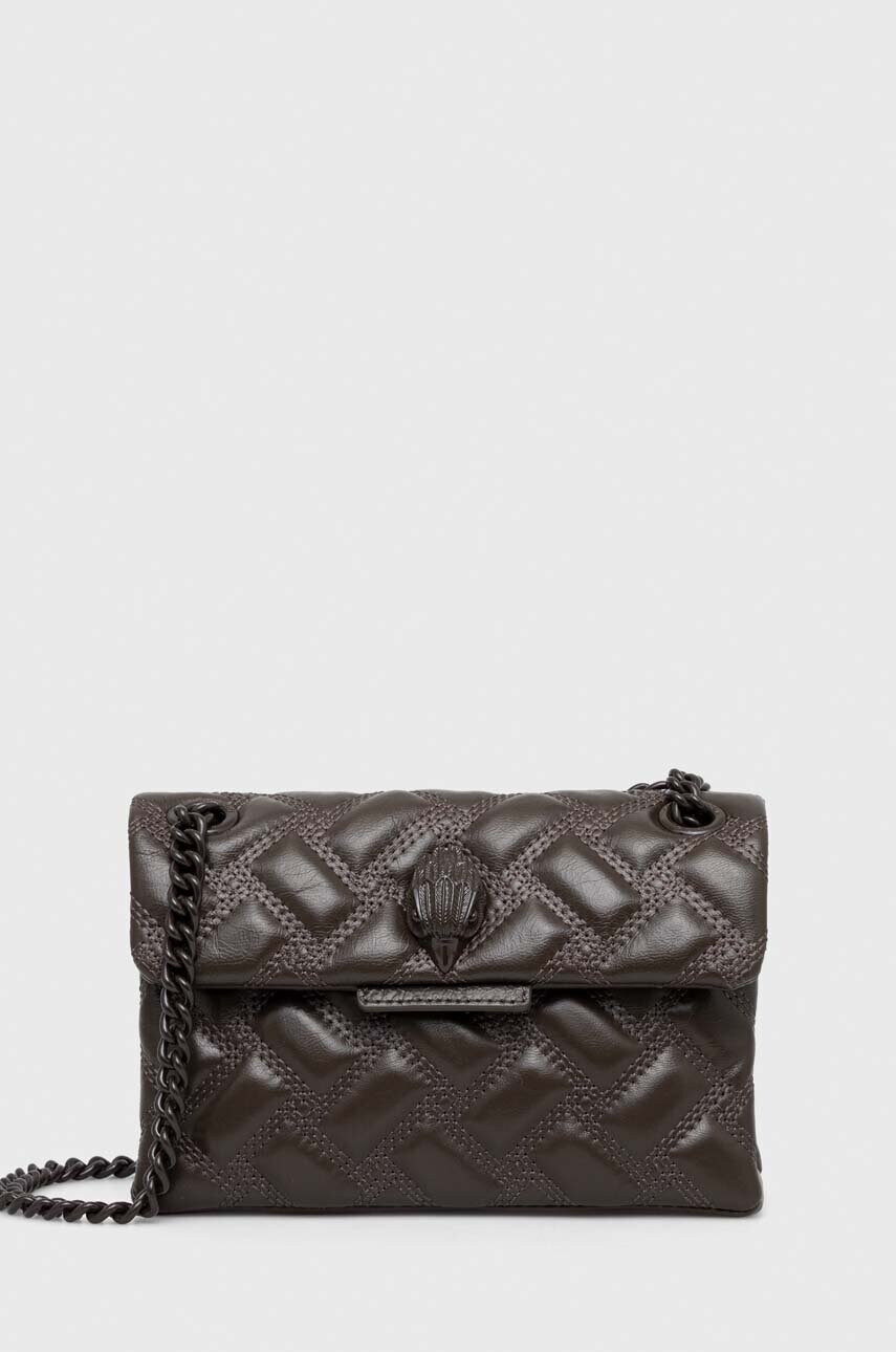 

Кожаная сумочка Kurt Geiger London цвет коричневый