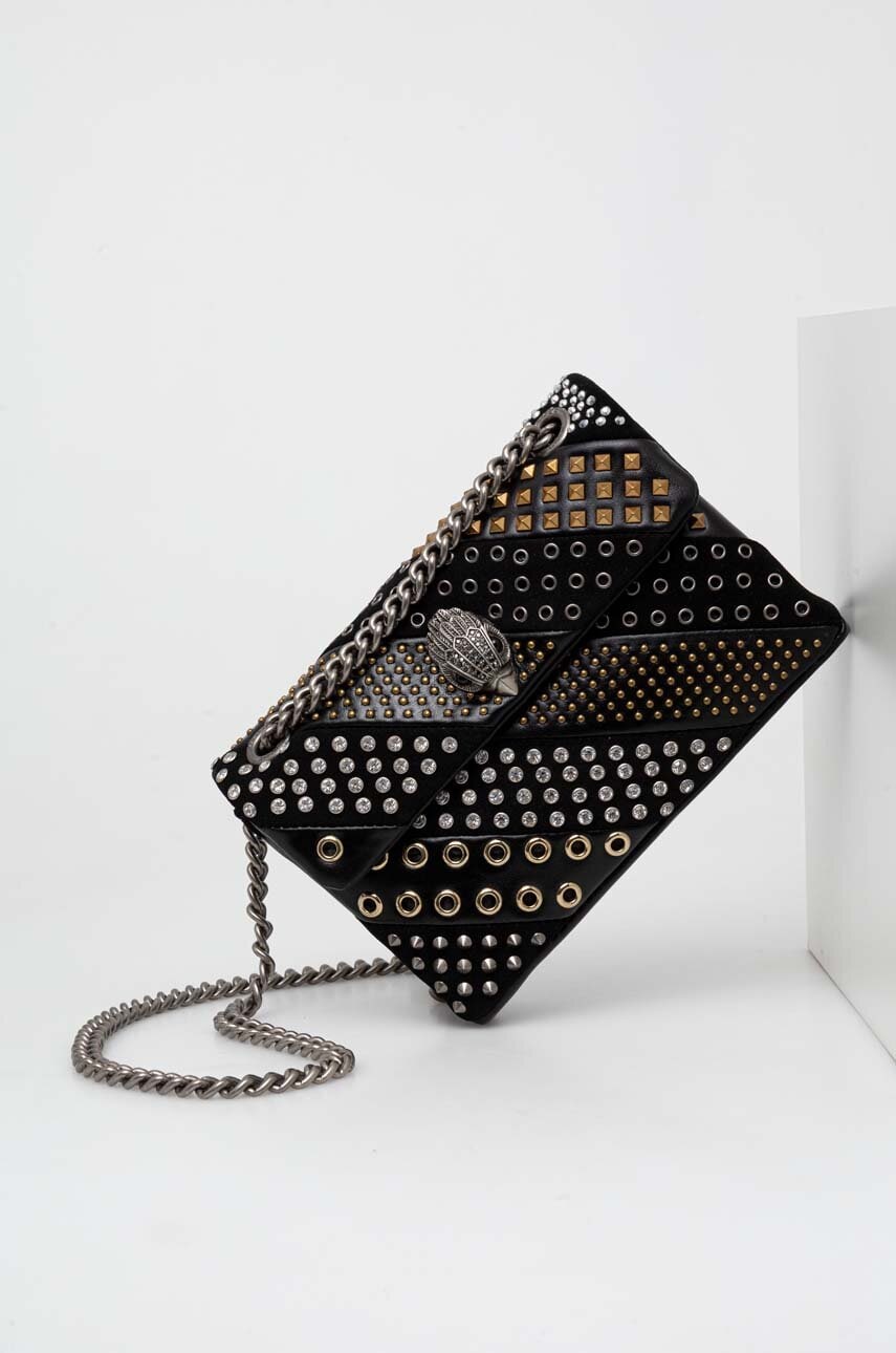 

Шкіряна сумочка Kurt Geiger London колір чорний