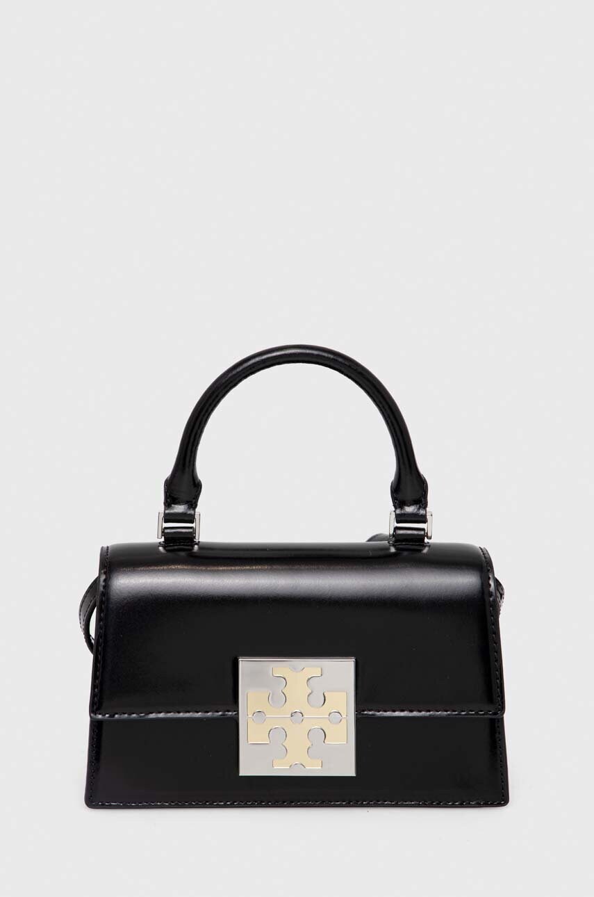 

Шкіряна сумочка Tory Burch колір чорний