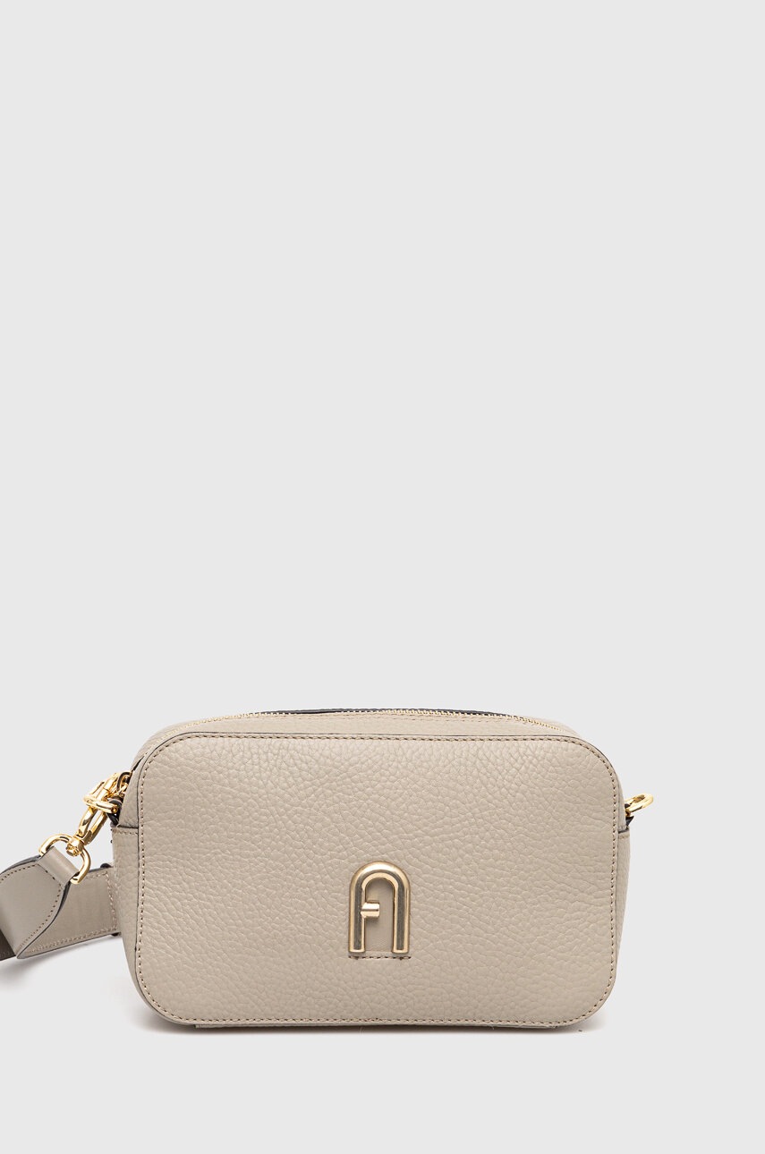 

Шкіряна сумочка Furla колір сірий