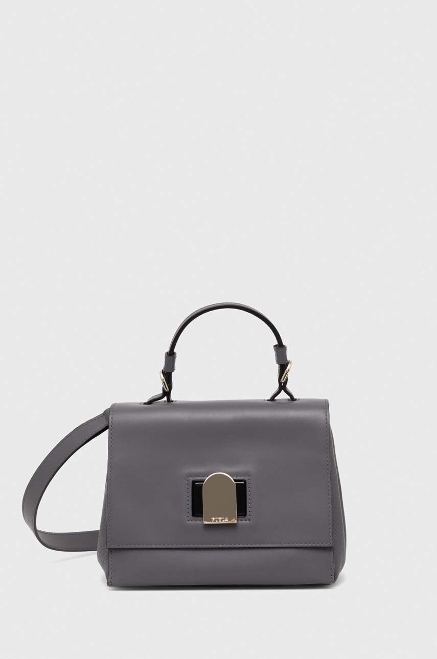 

Шкіряна сумочка Furla колір сірий