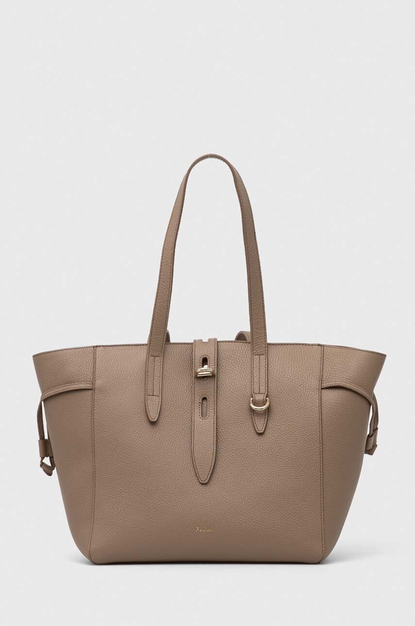 

Кожаная сумочка Furla Net цвет бежевый