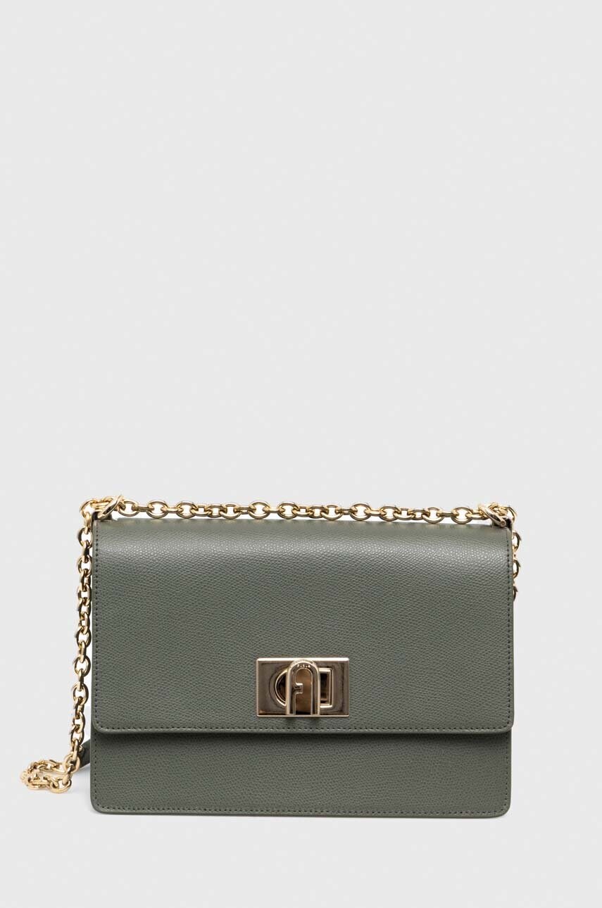 

Кожаная сумочка Furla цвет зелёный