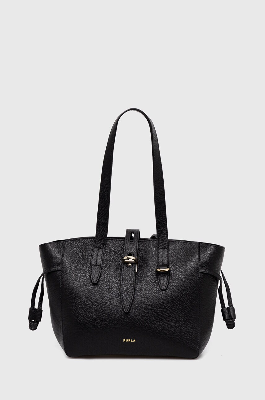 

Шкіряна сумочка Furla колір чорний