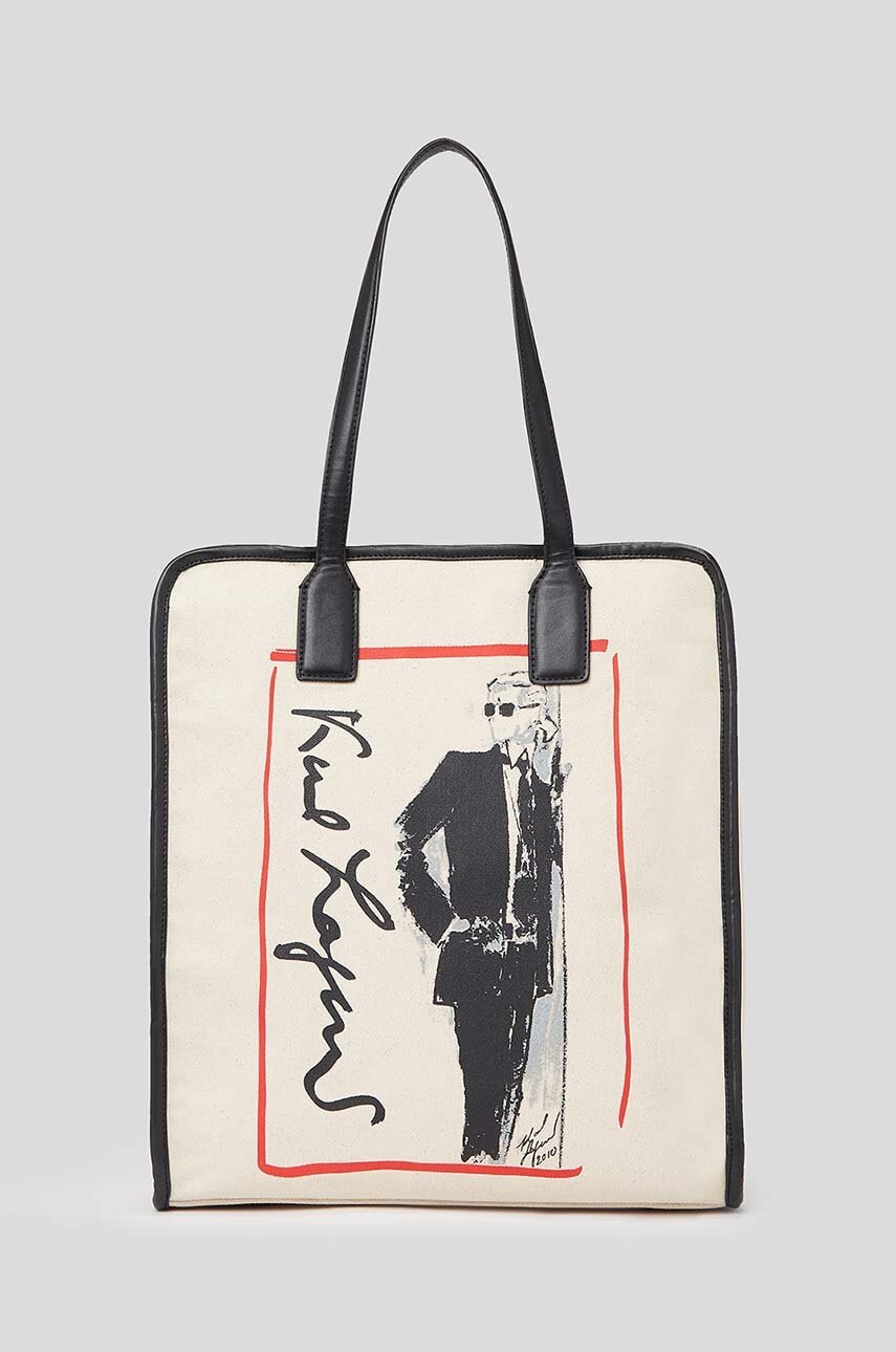 

Сумочка Karl Lagerfeld колір бежевий
