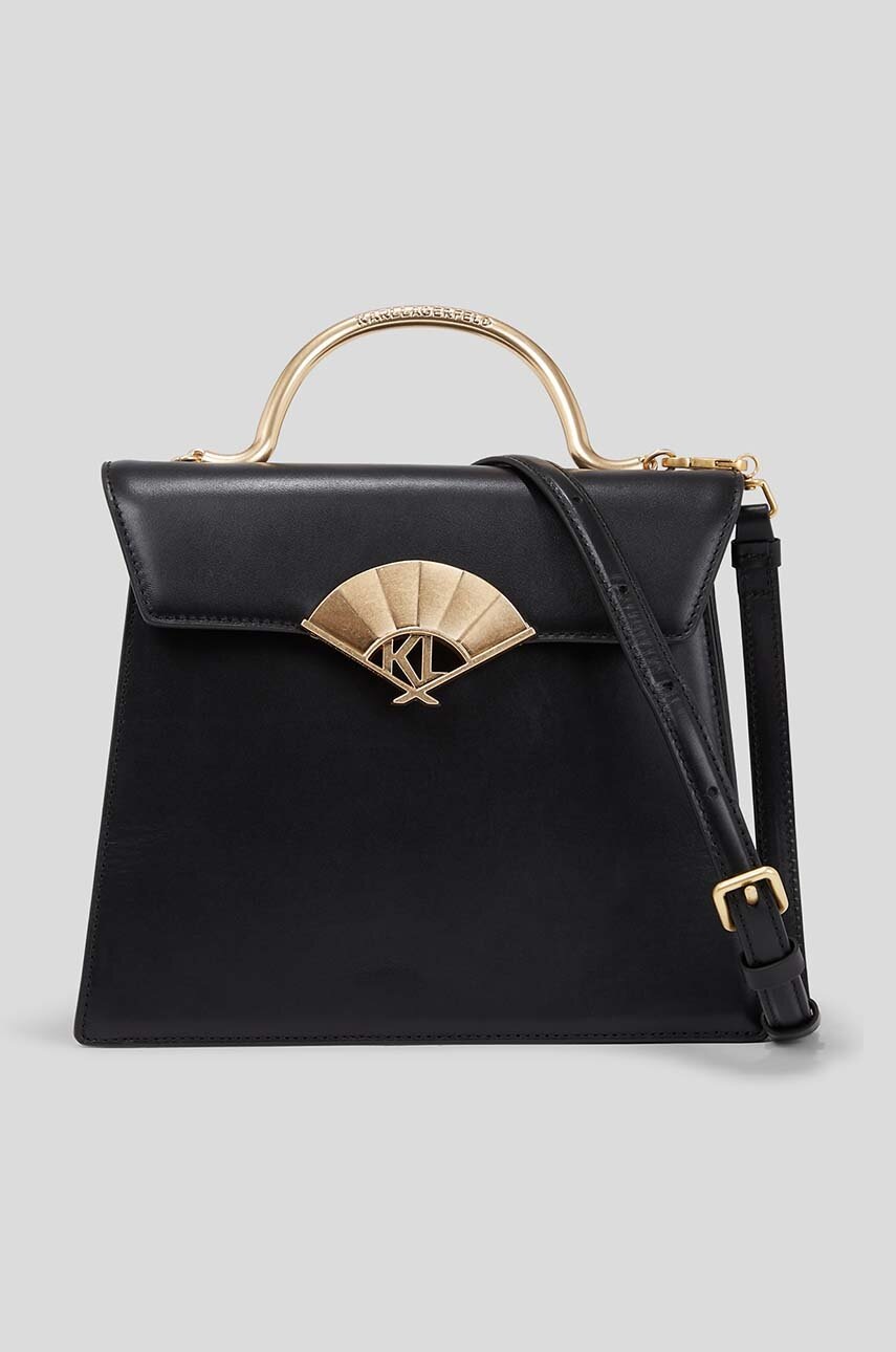 

Шкіряна сумочка Karl Lagerfeld колір чорний