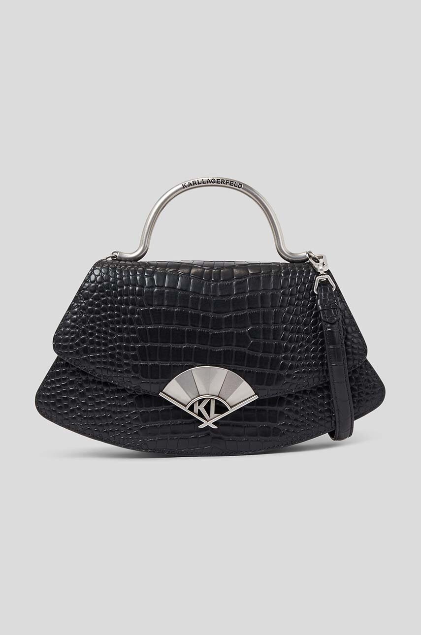 

Шкіряна сумочка Karl Lagerfeld колір чорний