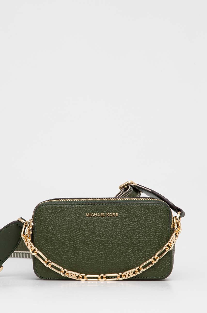 

Кожена чанта MICHAEL Michael Kors в зелено, Зелен