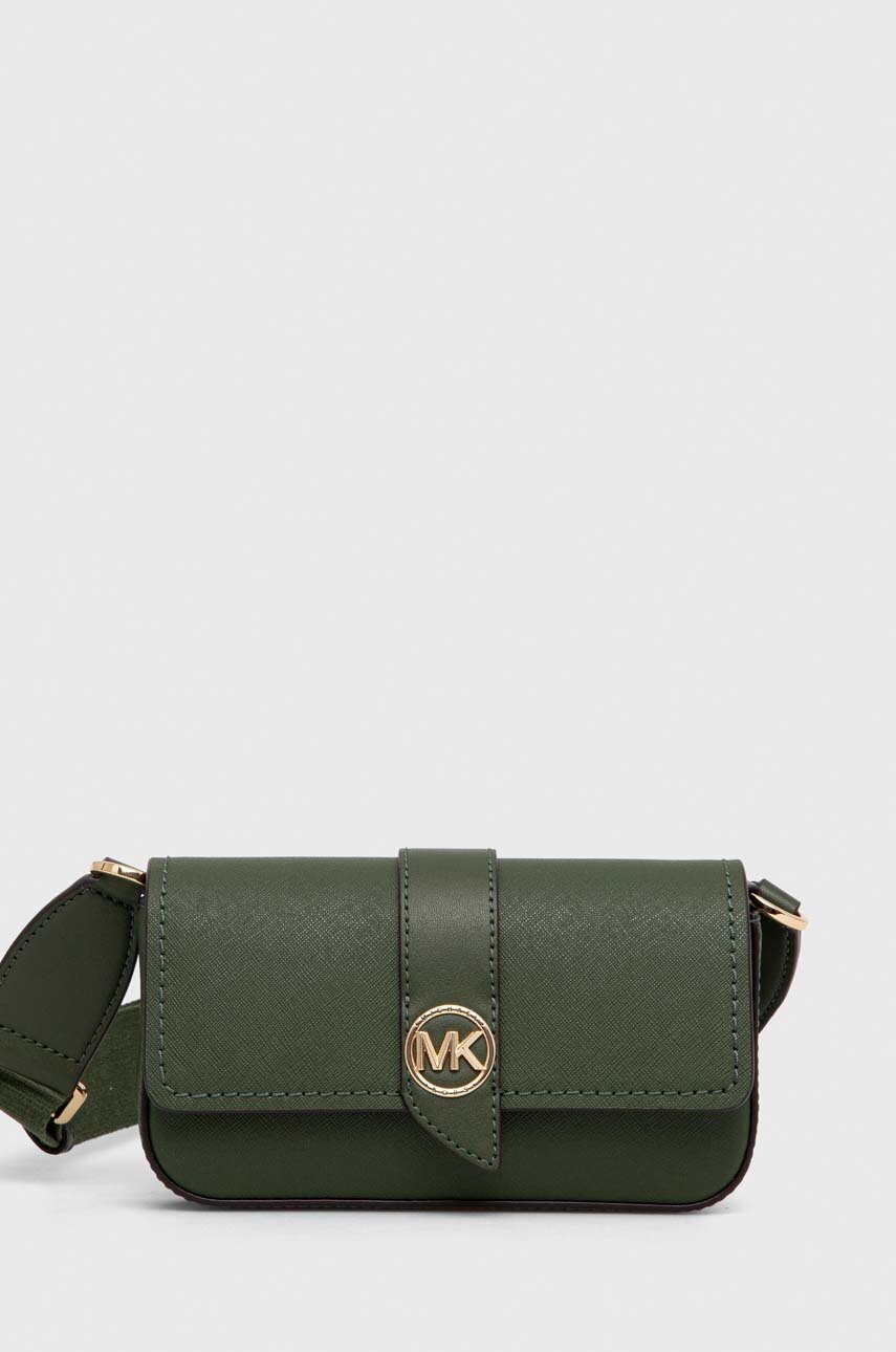 

Кожена чанта MICHAEL Michael Kors в зелено, Зелен