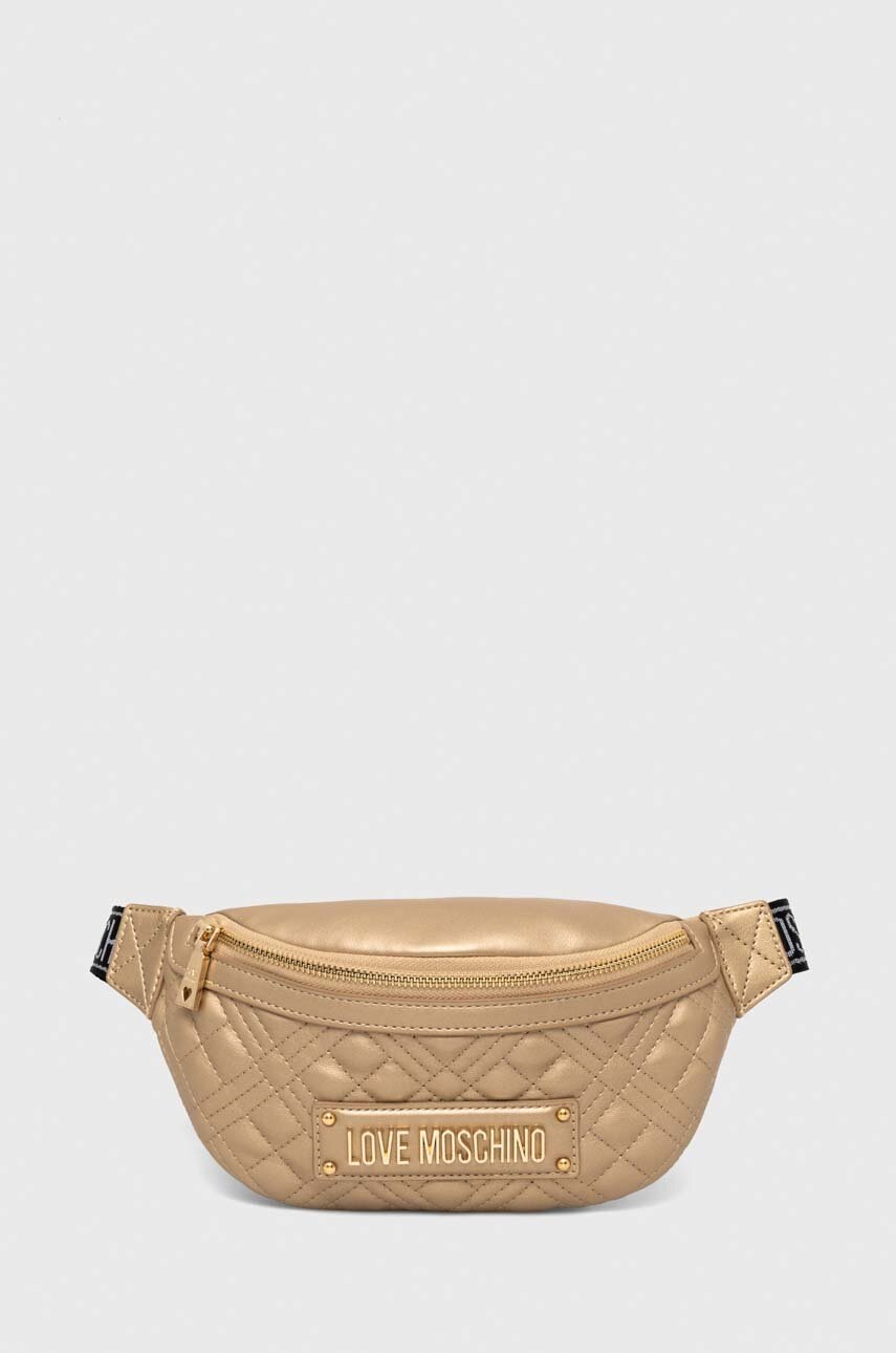 

Сумка на пояс Love Moschino цвет золотой