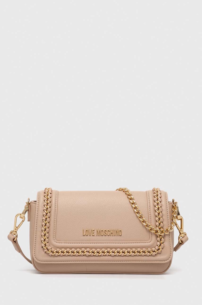 

Чанта Love Moschino в бежово, Бежов