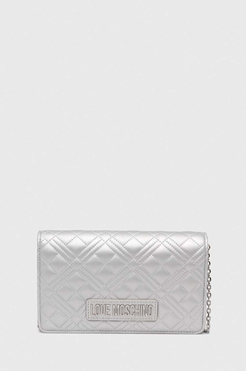 

Чанта Love Moschino в сиво, Сив