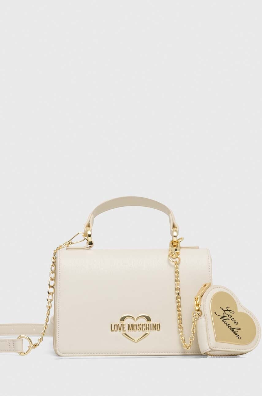 

Сумочка Love Moschino колір бежевий