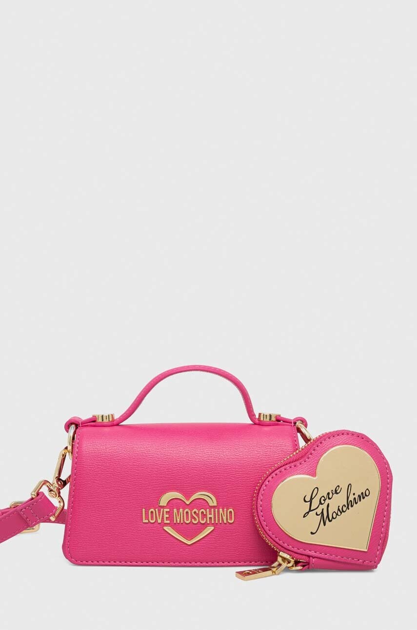 

Сумочка Love Moschino колір рожевий