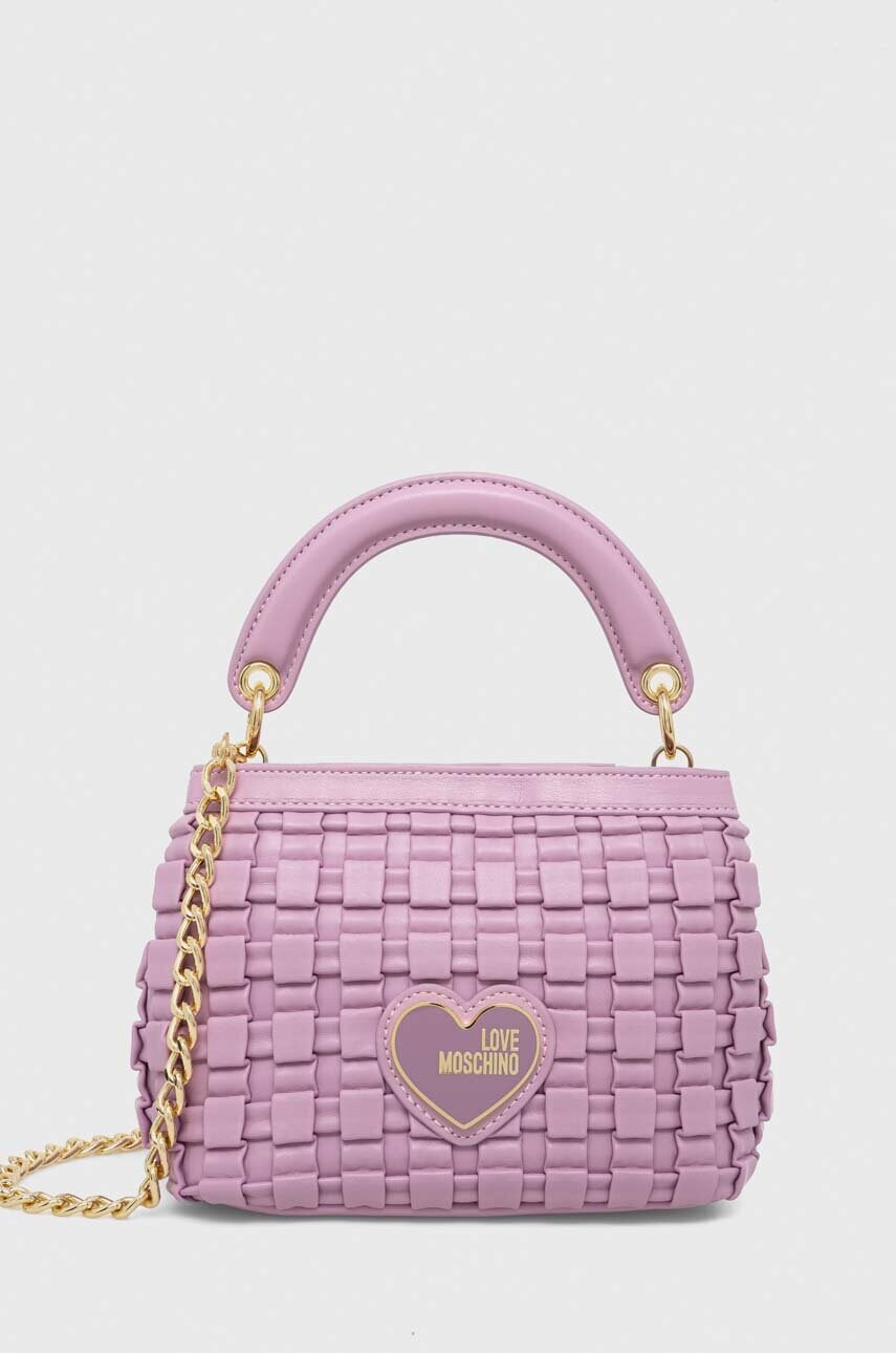 

Сумочка Love Moschino колір фіолетовий