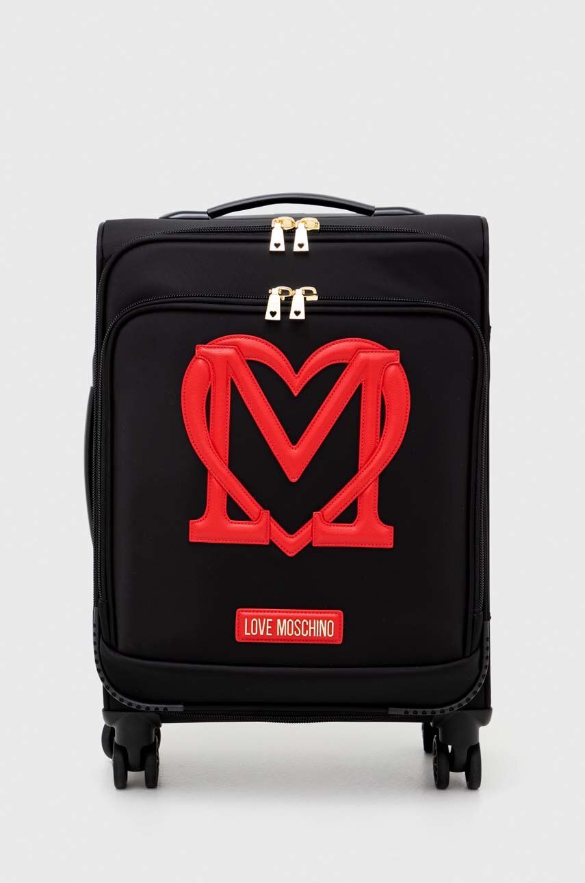 Love Moschino valiza culoarea negru Accesorii imagine 2022