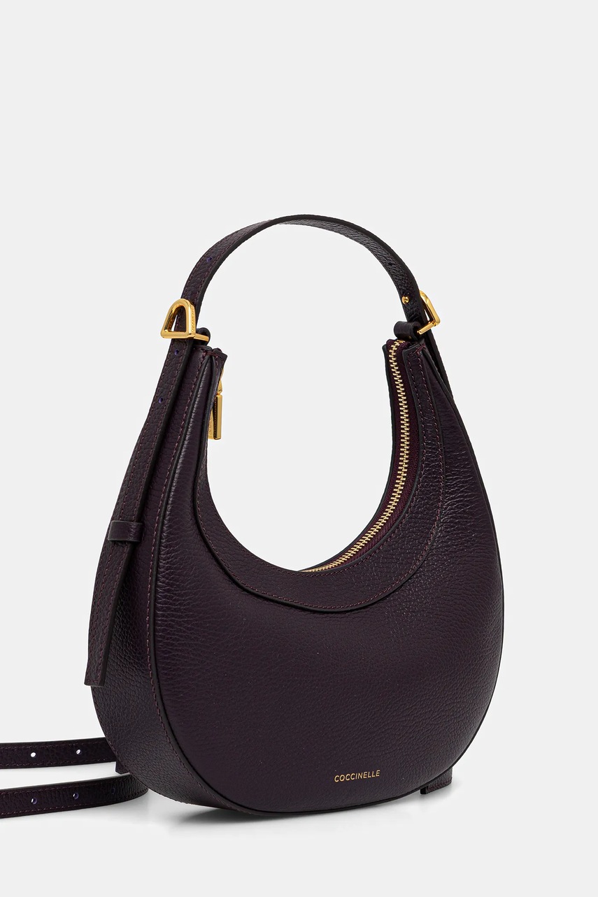 Кожаная сумочка Coccinelle цвет бежевый