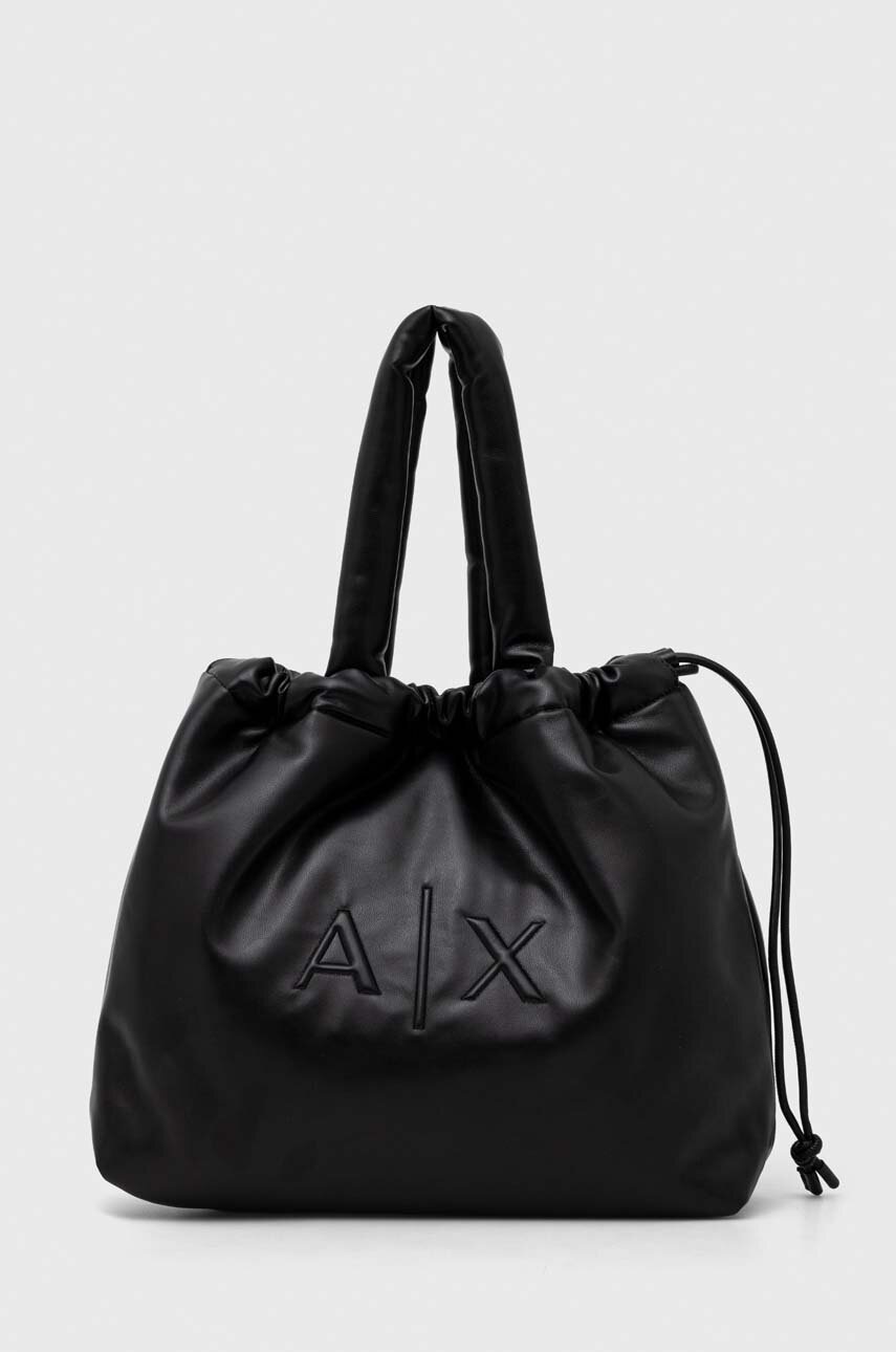 

Чанта Armani Exchange в черно, Черен