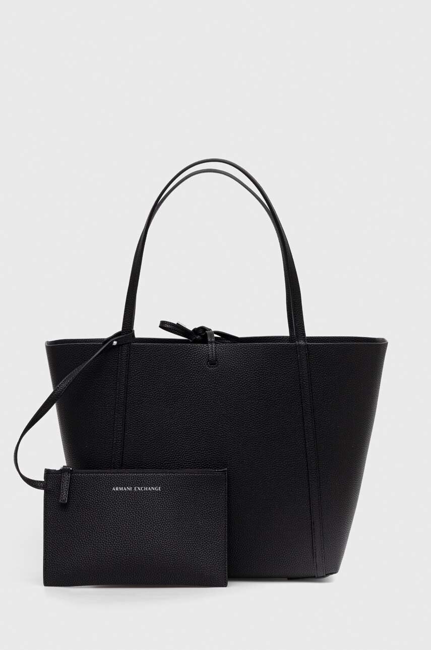 

Двусторонняя сумочка Armani Exchange цвет чёрный