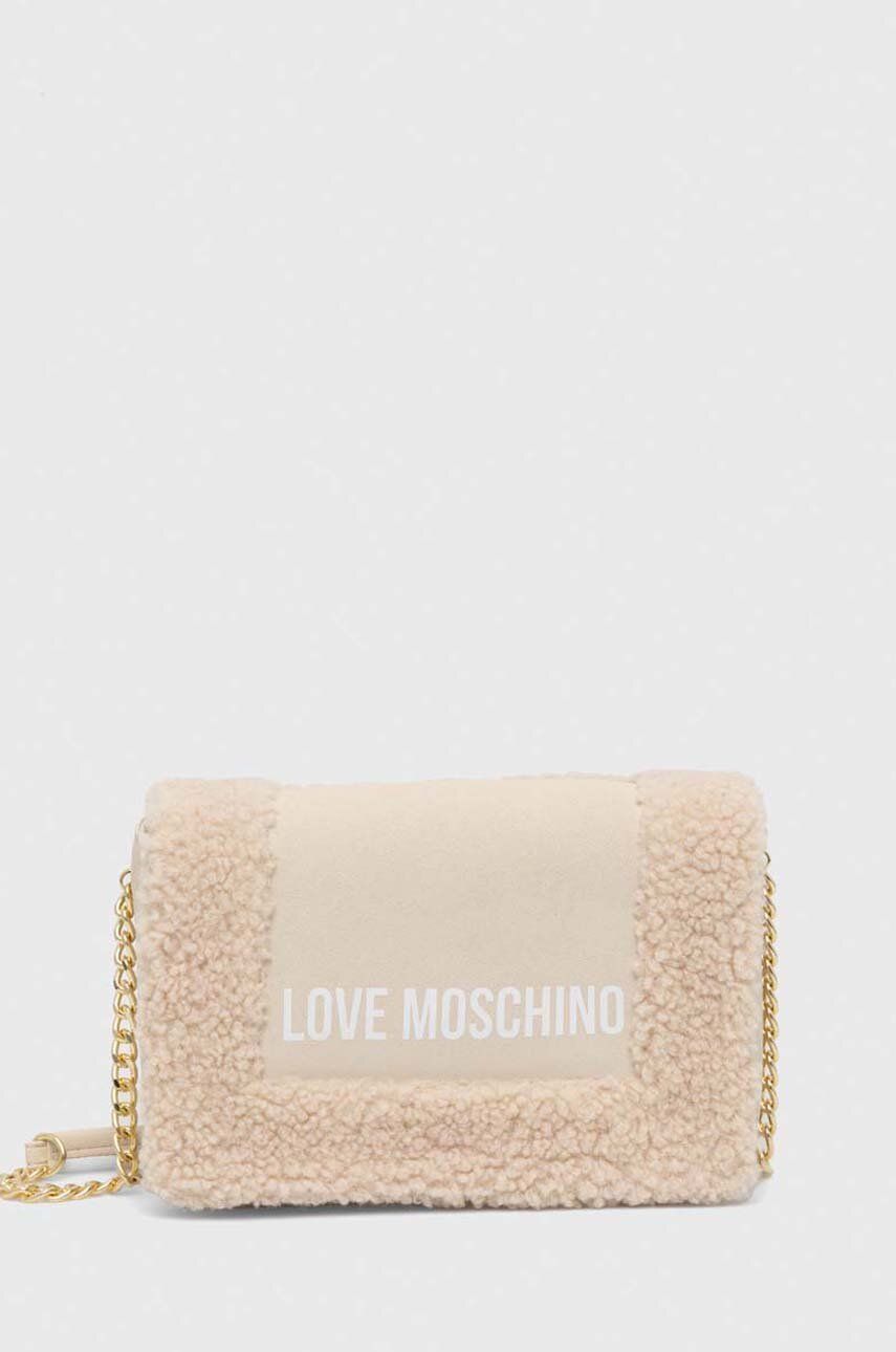 Love Moschino poseta culoarea bej