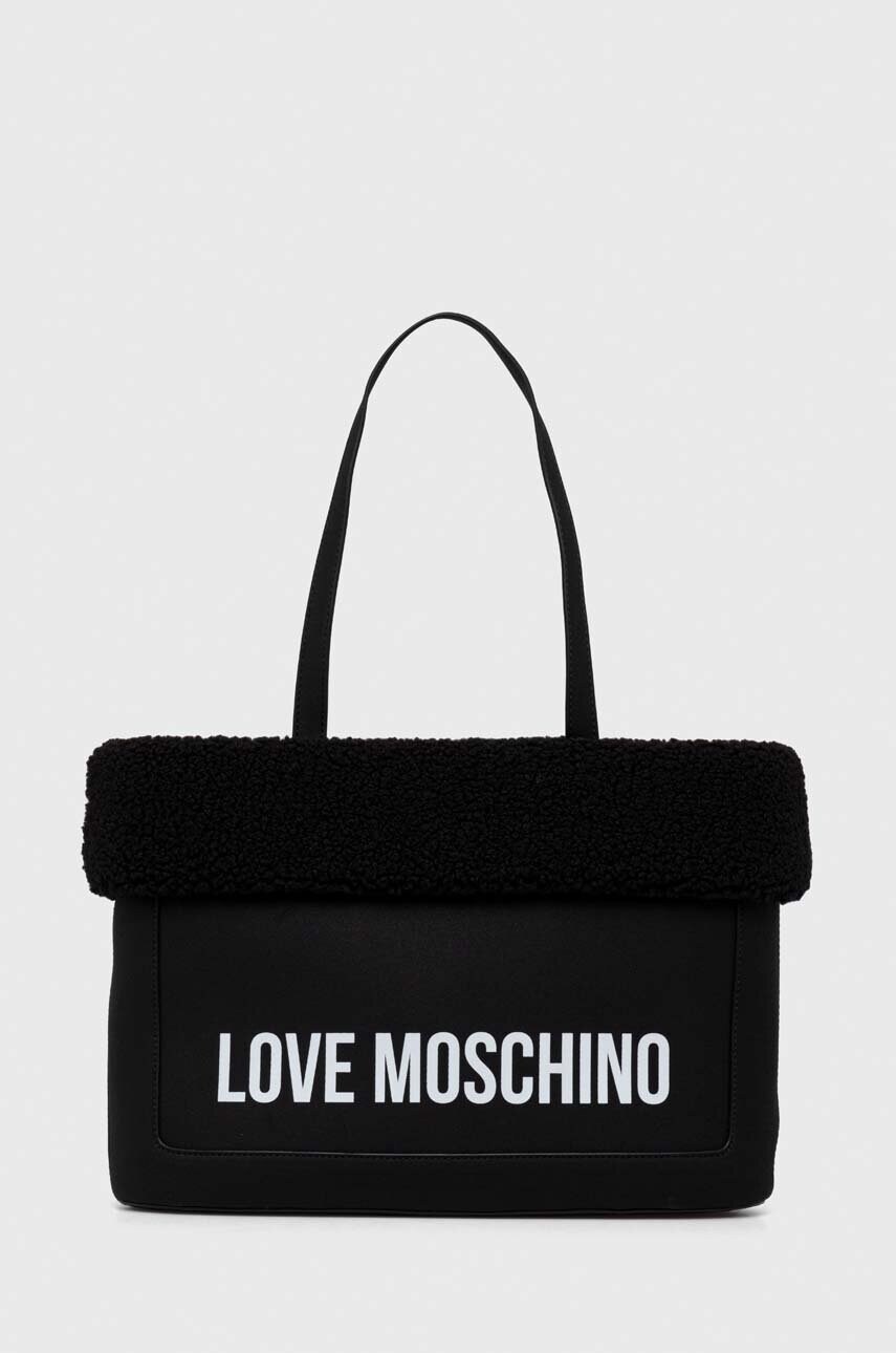 Love Moschino poseta culoarea negru