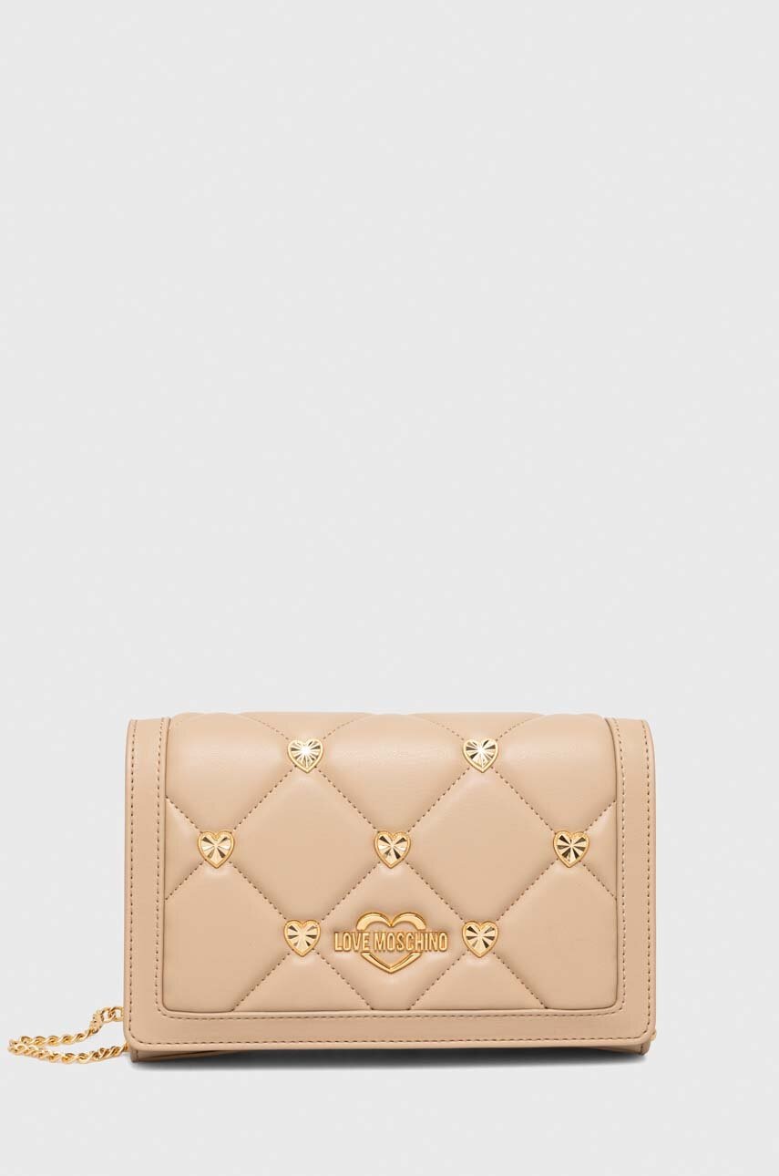 

Сумочка Love Moschino колір бежевий