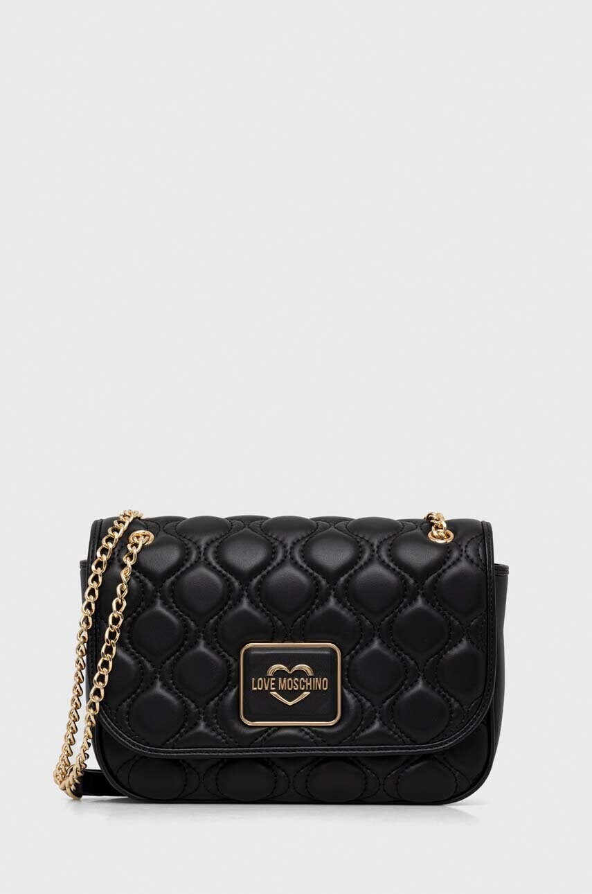 

Кожаная сумочка Love Moschino цвет чёрный