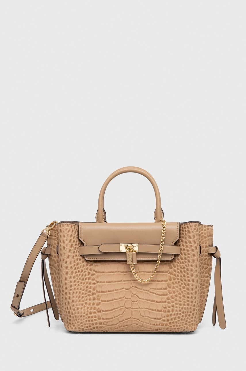 

Кожена чанта MICHAEL Michael Kors в бежово, Бежов