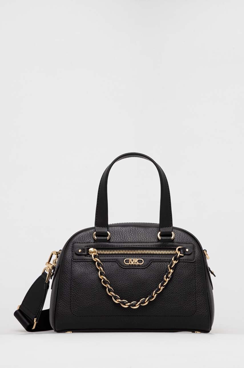 MICHAEL Michael Kors poseta de piele culoarea negru