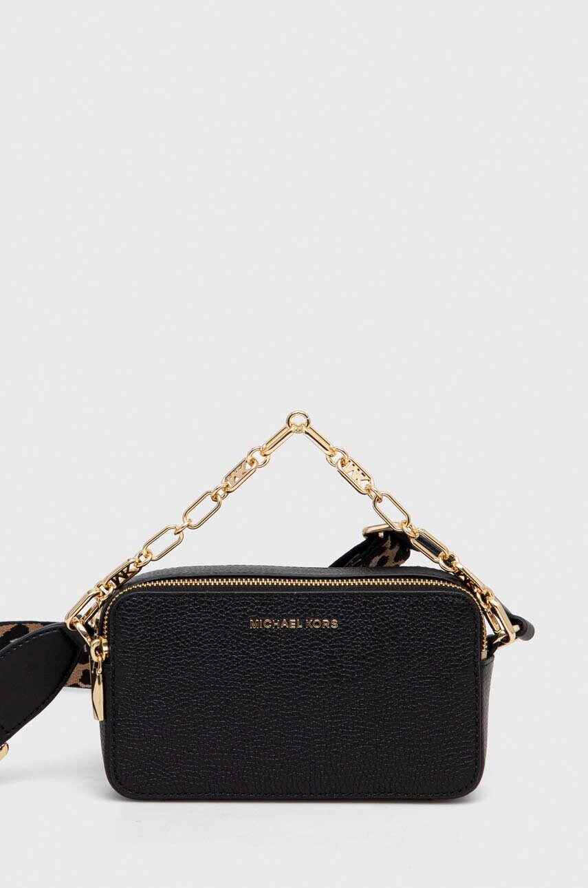 MICHAEL Michael Kors poseta de piele culoarea negru